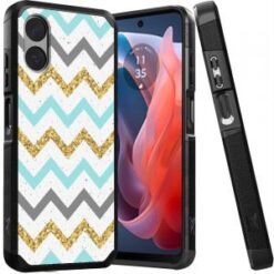 Motorola Moto G Play 2024 Tough Strong MetKase Hybrid (Magnet Mount Friendly) Case Cover - ZigZa