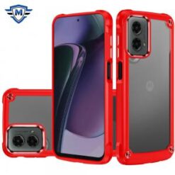 Motorola Moto G Stylus 5G 2024 METKASE Ultimate CaseX Transparent Hybrid Case with Metal Buttons