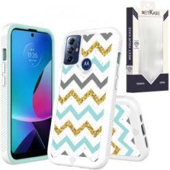 Motorola Moto G Play 2023 METKASE Premium Exotic Design Hybrid Case in Slide-Out Package - Zigza