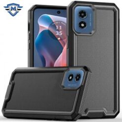 Motorola Moto G Play 2024 METKASE Rank Tough Strong Modern Fused Hybrid in Slide-Out Package - B