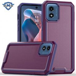 Motorola Moto G Play 2024 METKASE Rank Tough Strong Modern Fused Hybrid in Slide-Out Package - D