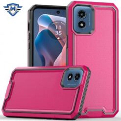 Motorola Moto G Play 2024 METKASE Rank Tough Strong Modern Fused Hybrid in Slide-Out Package - H