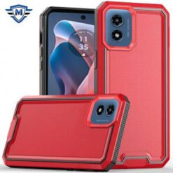 Motorola Moto G Play 2024 METKASE Rank Tough Strong Modern Fused Hybrid in Slide-Out Package - R