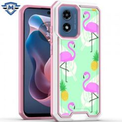 Motorola Moto G Play 2024 METKASE Premium RANK Design Fused Hybrid in Slide-Out Package - Flamin
