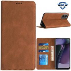 Motorola Moto G Stylus 5G 2024 METKASE Wallet PU Vegan Leather ID Card Money Holder with Magneti