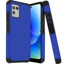 Motorola G POWER 5G (2023) Tough Strong Hybrid (Magnet Mount Friendly) Case Cover - Cool Blue