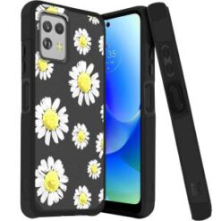 Motorola G POWER 5G (2023) Tough Strong Hybrid (Magnet Mount Friendly) Case Cover - Chamomile Fl