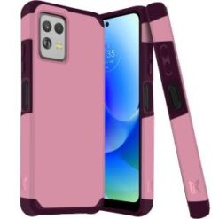 Motorola G POWER 5G (2023) Tough Strong Hybrid (Magnet Mount Friendly) Case Cover - Fruity Wine