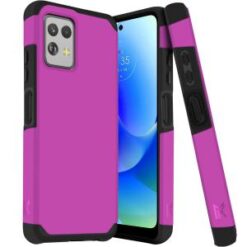 Motorola G POWER 5G (2023) Tough Strong Hybrid (Magnet Mount Friendly) Case Cover - Hot Pink