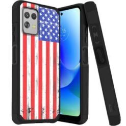 Motorola G POWER 5G (2023) Tough Strong Hybrid (Magnet Mount Friendly) Case Cover - USA