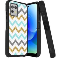 Motorola G POWER 5G (2023) Tough Strong Hybrid (Magnet Mount Friendly) Case Cover - ZigZag