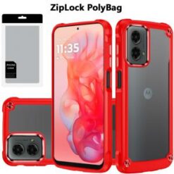 [PolyBag]  Motorola Moto G Stylus 5G 2024  Ultimate CaseX Transparent Hybrid Case with Metal Butt