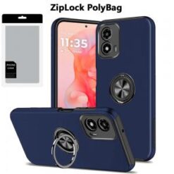 [PolyBag]  Motorola Moto G Stylus 5G 2024  CHIEF Oil Painted Magnetic Ring Stand Hybrid - Dark Bl
