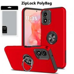 [PolyBag]  Motorola Moto G Stylus 5G 2024  CHIEF Oil Painted Magnetic Ring Stand Hybrid - Red
