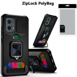[PolyBag]  Motorola Moto G Stylus 5G 2024  Multi-Functional Card Magnetic Ring Stand Hybrid Camer