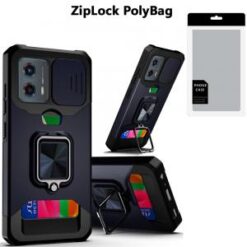 [PolyBag]  Motorola Moto G Stylus 5G 2024  Multi-Functional Card Magnetic Ring Stand Hybrid Camer