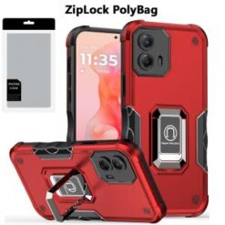 [PolyBag]  Motorola Moto G Stylus 5G 2024  OPTIMUM Magnetic Ring Stand Hybrid - Red