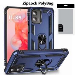[PolyBag]  Motorola Moto G Stylus 5G 2024  Ring Magnetic Kickstand Hybrid - Blue