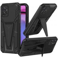 Motorola G POWER 5G (2023) Alien Design Shockproof Kickstand Magnetic Hybrid Case Cover - Black