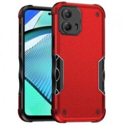 Motorola Moto G Power 5g 2024 Exquisite Tough Shockproof Hybrid Case Cover - Red
