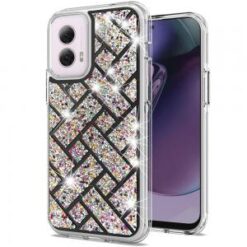 Motorola Moto G Stylus 5G 2024 Bling Hybrid Case Cover - A