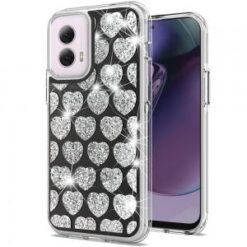 Motorola Moto G Stylus 5G 2024 Bling Hybrid Case Cover - H