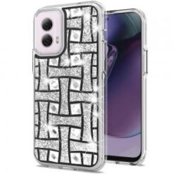 Motorola Moto G Stylus 5G 2024 Bling Hybrid Case Cover - K