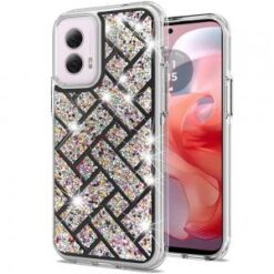 Motorola Moto G Power 5g 2024 Bling Hybrid Case Cover - A