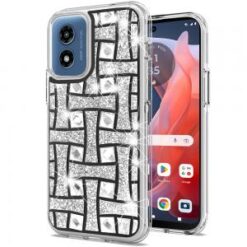 Motorola Moto G Play 2024 Bling Hybrid Case Cover - K