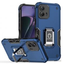 Motorola Moto G Stylus 5G 2024 OPTIMUM Magnetic Ring Stand Hybrid Case Cover - Blue