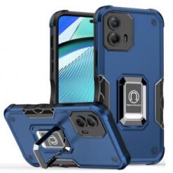 Motorola Moto G Power 5g 2024 OPTIMUM Magnetic Ring Stand Hybrid Case Cover - Blue