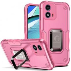 Motorola Moto G Power 5g 2024 OPTIMUM Magnetic Ring Stand Hybrid Case Cover - Pink