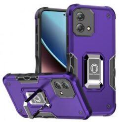 Motorola G Stylus 5G (MultiCarrier 6.6" 16MP Camera) 2023 OPTIMUM Magnetic Ring Stand Hybrid Cas