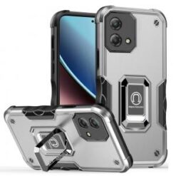 Motorola G Stylus 5G (MultiCarrier 6.6" 16MP Camera) 2023 OPTIMUM Magnetic Ring Stand Hybrid Cas