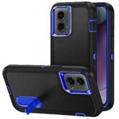 Motorola Moto G Stylus 5G 2024 PEAK 3in1 Toughest Hybrid with Stand Cover Case - Black/Blue