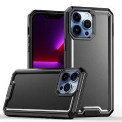 Motorola Moto G Play 2024 Rank Tough Strong Modern Fused Hybrid Case Cover - Black