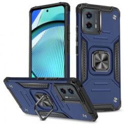 Motorola Moto G Power 5g 2024 Robust Magnetic Kickstand Hybrid Case Cover - Blue