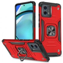 Motorola Moto G Power 5g 2024 Robust Magnetic Kickstand Hybrid Case Cover - Red