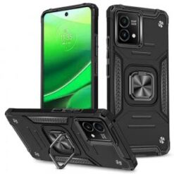 Motorola G Stylus 5G (MultiCarrier 6.6" 16MP Camera) 2023 Robust Magnetic Kickstand Hybrid Case