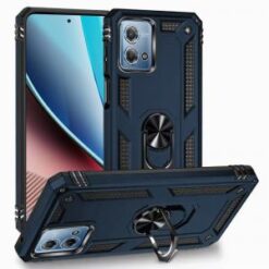 Motorola G Stylus 5G (MultiCarrier 6.6" 16MP Camera) 2023 Ring Magnetic Kickstand Hybrid Case Co