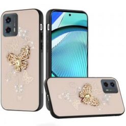 Motorola Moto G Power 5g 2024 SPLENDID Diamond Glitter Ornaments Engraving Case Cover - Garden B