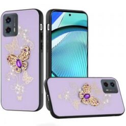 Motorola Moto G Power 5g 2024 SPLENDID Diamond Glitter Ornaments Engraving Case Cover - Garden B