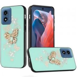 Motorola Moto G Play 2024 SPLENDID Diamond Glitter Ornaments Engraving Case Cover - Garden Butte