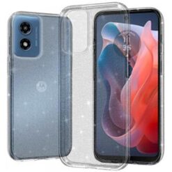 Motorola Moto G Play 2024 Glitter Ultra Thick 3mm Transparent Hybrid Case Cover - Clear