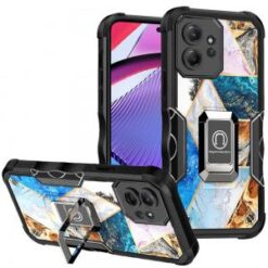 Motorola G POWER 5G (2023) Stellar Hybrid IMD Design Ring Stand Cover Case - C