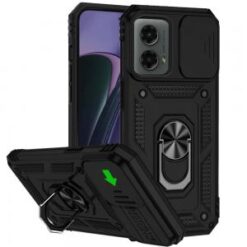 Motorola Moto G Stylus 5G 2024 Well Protective Magentic Ring Stand Camera Protective Cover Case