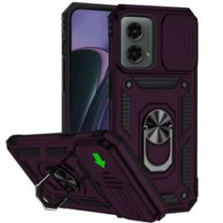 Motorola Moto G Stylus 5G 2024 Well Protective Magentic Ring Stand Camera Protective Cover Case