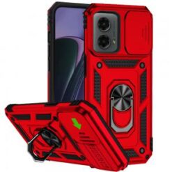 Motorola Moto G Stylus 5G 2024 Well Protective Magentic Ring Stand Camera Protective Cover Case