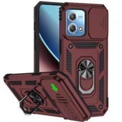Motorola G Stylus 5G (MultiCarrier 6.6" 16MP Camera) 2023 Well Protective Magentic Ring Stand Ca