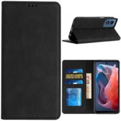 Motorola Moto G Play 2024 Wallet Premium PU Vegan Leather ID Card Money Holder with Magnetic Clo